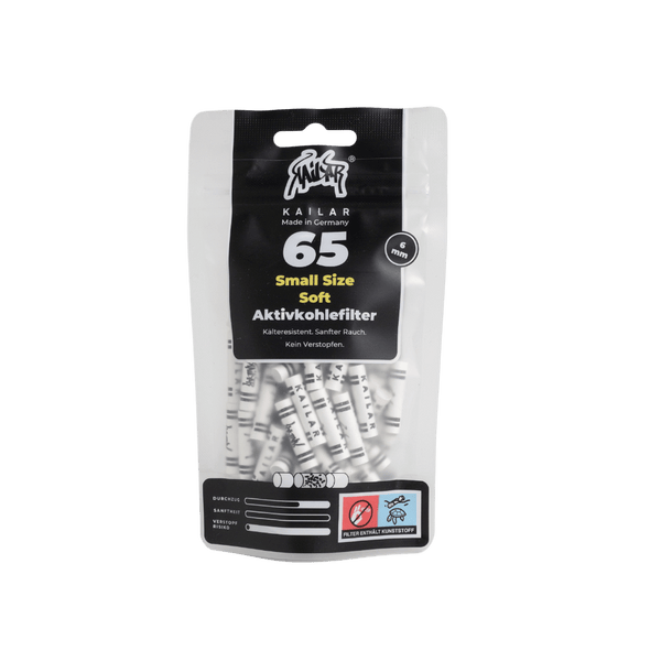 65 Cellulose Slim filtre à charbon actif