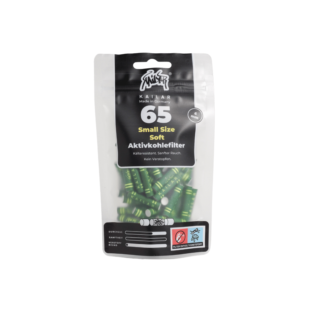 65 Cellulose Slim filtre à charbon actif