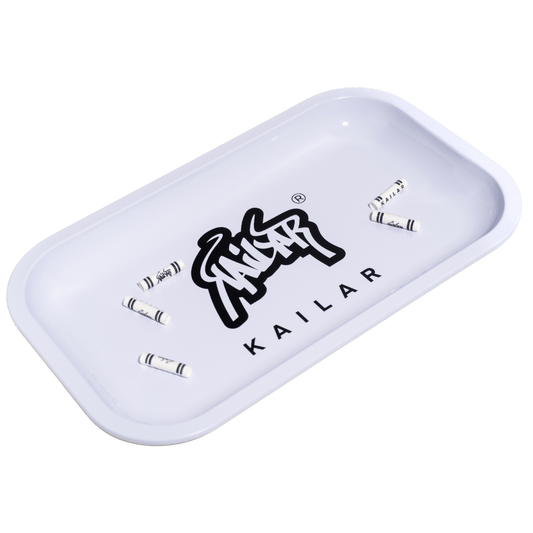 Kailar Rolling Tray 27 x 16,5 cm, plateau de mélange blanc