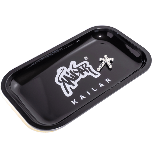 Kailar Rolling Tray 27 x 16,5 cm, plateau de mélange blanc