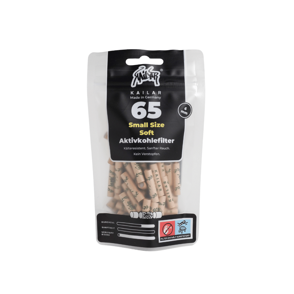 65 Cellulose Slim filtre à charbon actif