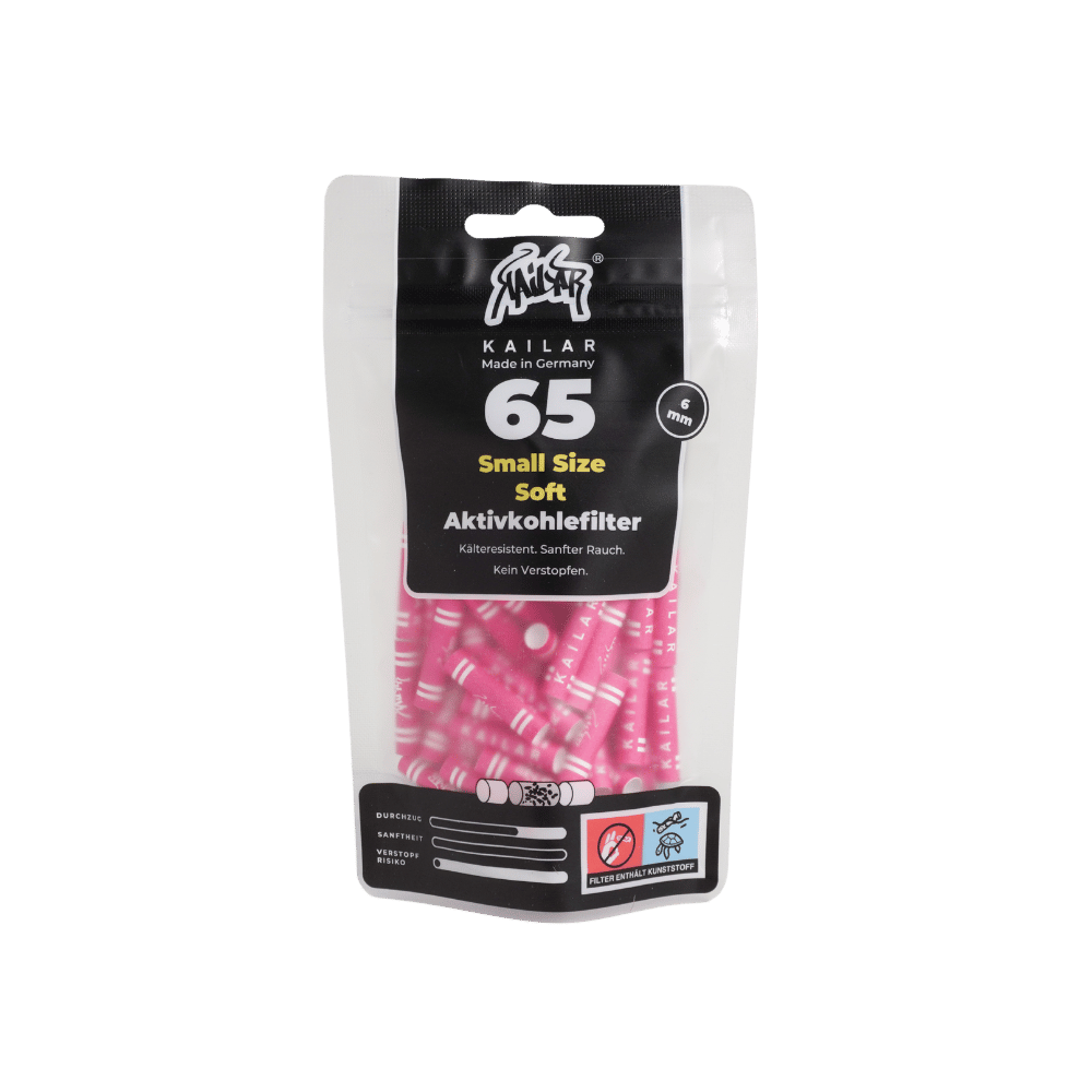 65 Cellulose Slim filtre à charbon actif