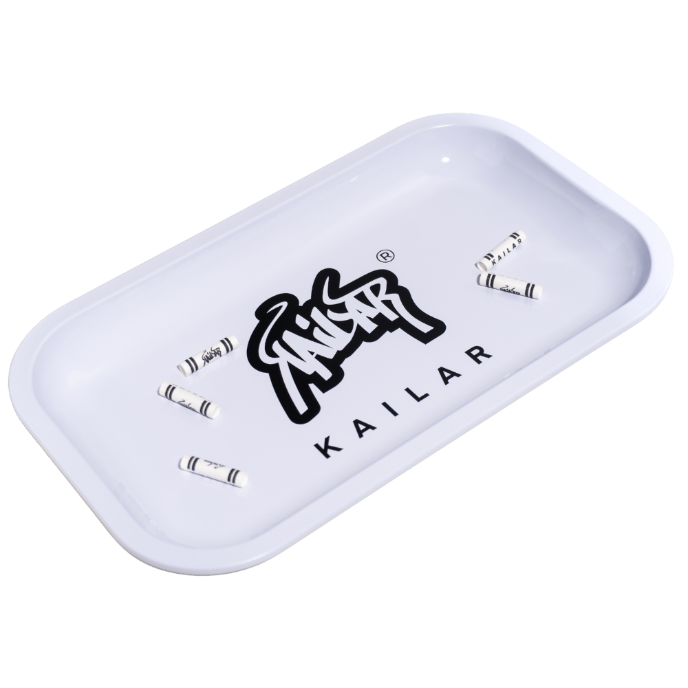 Kailar Rolling Tray 27 x 16,5 cm, plateau de mélange blanc
