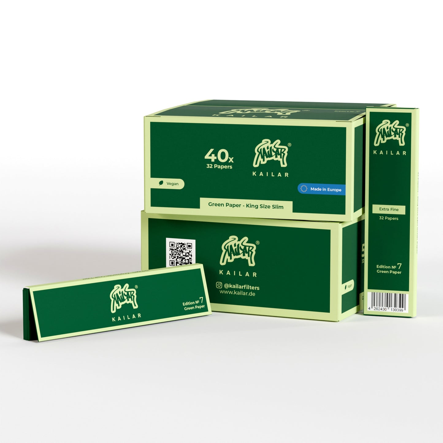 Kailar Green King Size Slim Longpapers Edition 7