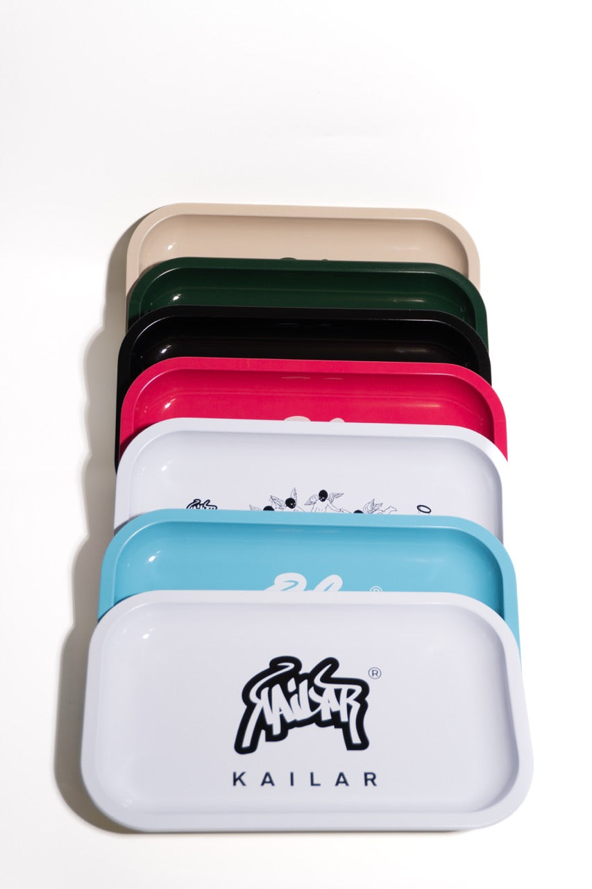 Kailar Rolling Tray 27 x 16,5 cm, plateau de mélange blanc
