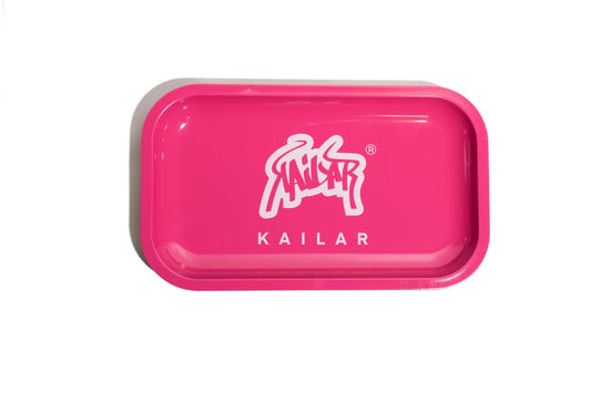Kailar Rolling Tray Pink