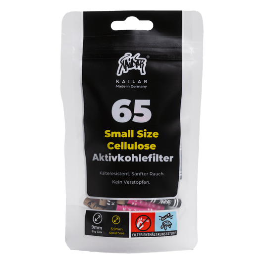 65 Cellulose Slim filtre à charbon actif