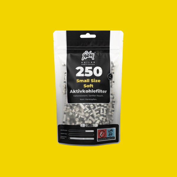 250 filtres à charbon actif Cellulose Soft Small Size