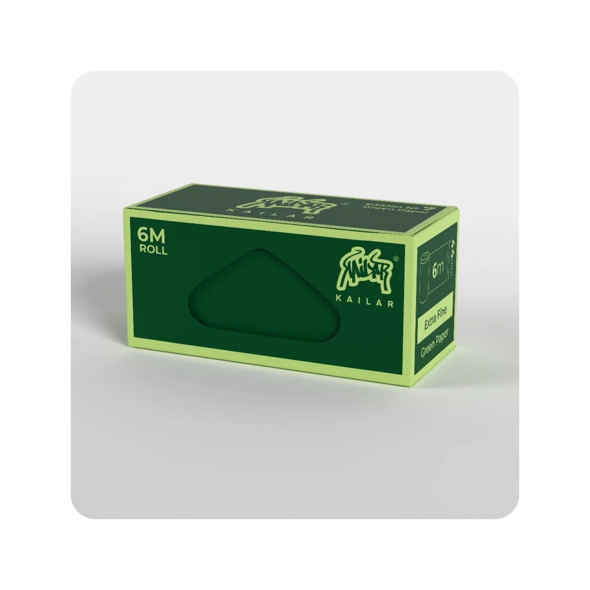 Kailar Rolls 6m - Grünes Papier